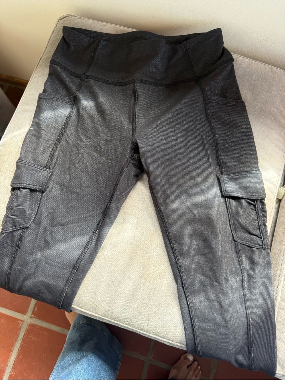 lululemon athletica Black Skinny Cargo Jeans